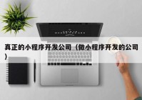 真正的小程序开发公司（做小程序开发的公司）