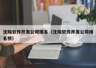 沈阳软件开发公司排名（沈阳软件开发公司排名榜）