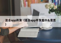 混合app开发（混合app开发是什么意思）