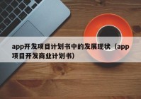 app开发项目计划书中的发展现状（app项目开发商业计划书）