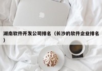 湖南软件开发公司排名（长沙的软件企业排名）