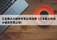 三足鼎立小程序开发公司在哪（三足鼎立休闲小程序开发公司）