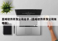 昆明软件开发公司名字（昆明软件开发公司有哪些）