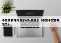 不想做软件开发了可以做什么（不想干软件开发了）