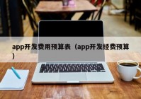 app开发费用预算表（app开发经费预算）